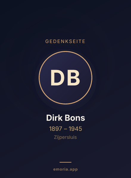 Gedenkportrait von Dirk Bons