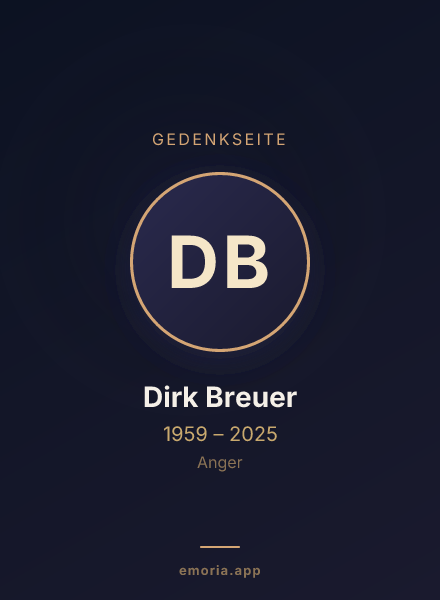Gedenkportrait von Dirk Breuer