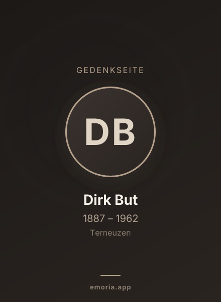 Gedenkportrait von Dirk But