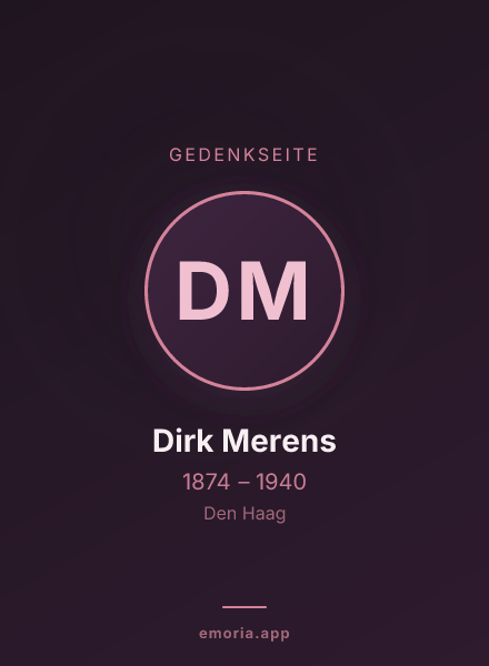 Gedenkportrait von Dirk Merens