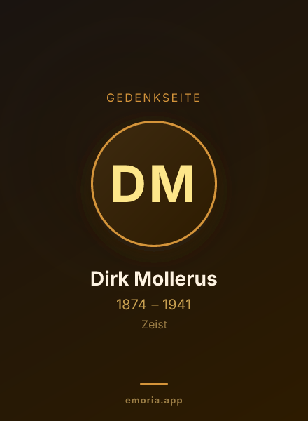 Gedenkportrait von Dirk Mollerus
