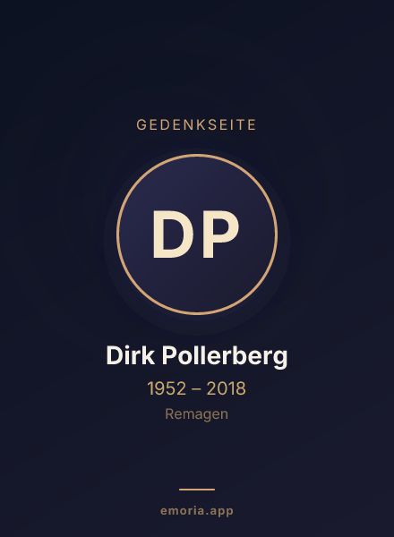 Gedenkportrait von Dirk Pollerberg