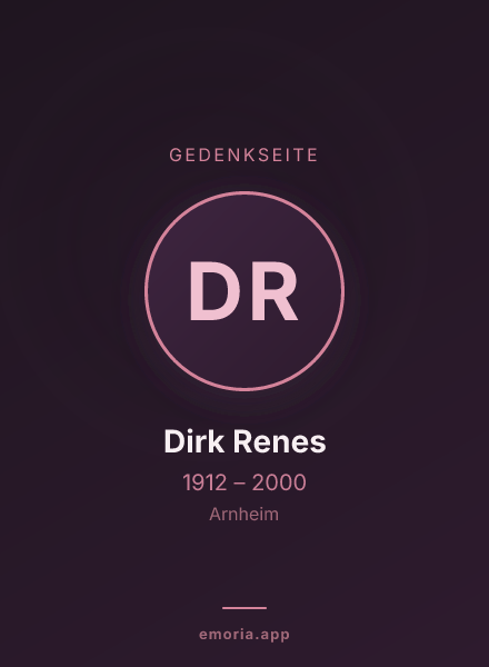 Gedenkportrait von Dirk Renes