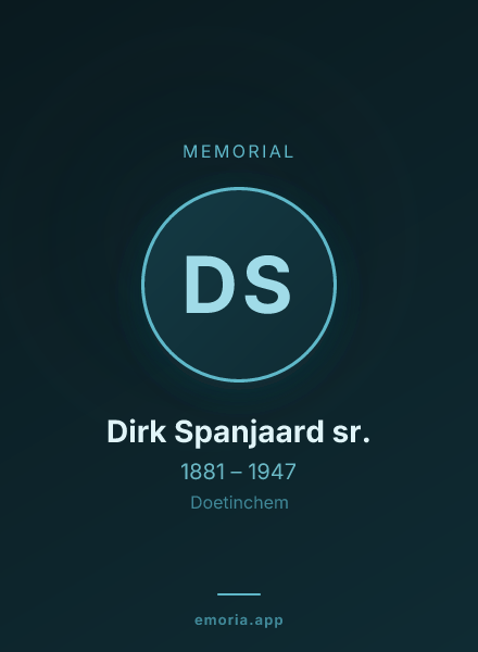 Memorial portrait of Dirk Spanjaard sr.
