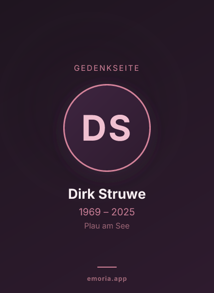 Gedenkportrait von Dirk Struwe