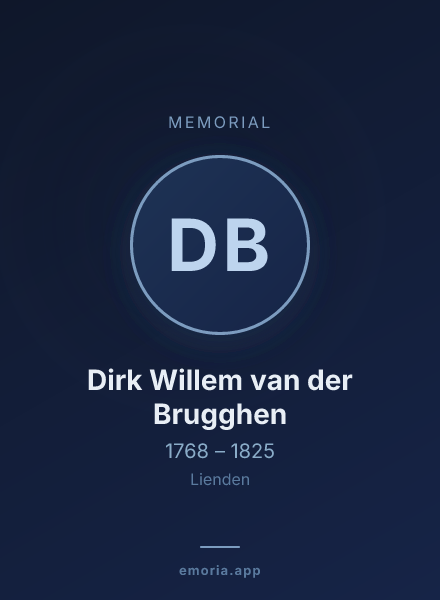 Memorial portrait of Dirk Willem van der Brugghen