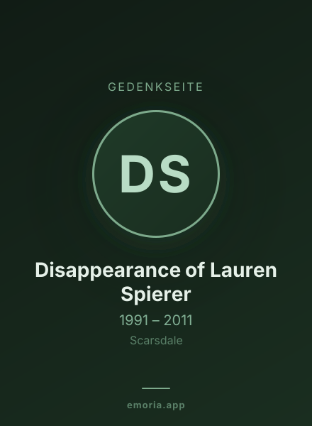 Gedenkportrait von Disappearance of Lauren Spierer