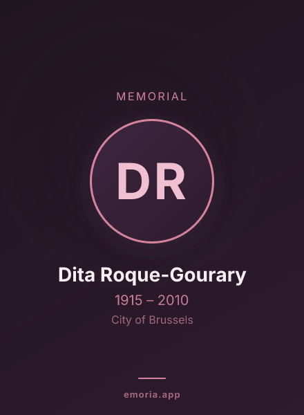 Memorial portrait of Dita Roque-Gourary