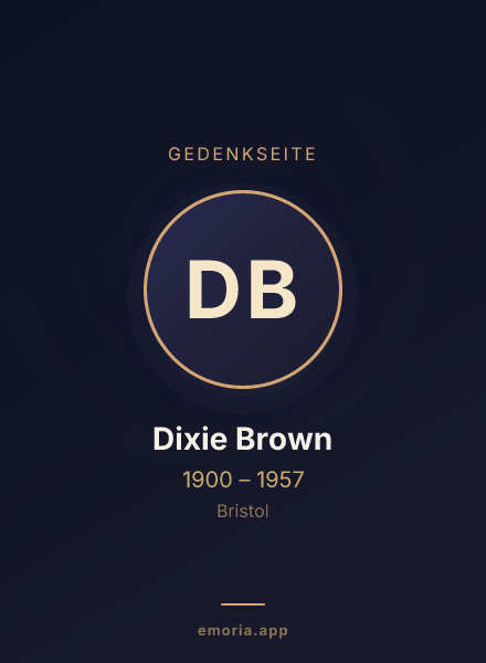Gedenkportrait von Dixie Brown