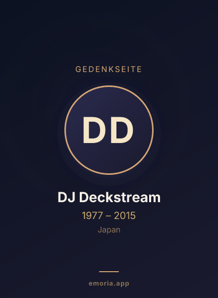 Gedenkportrait von DJ Deckstream