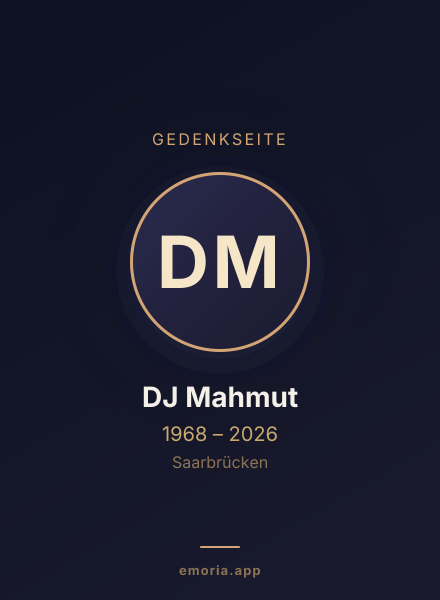 Gedenkportrait von DJ Mahmut