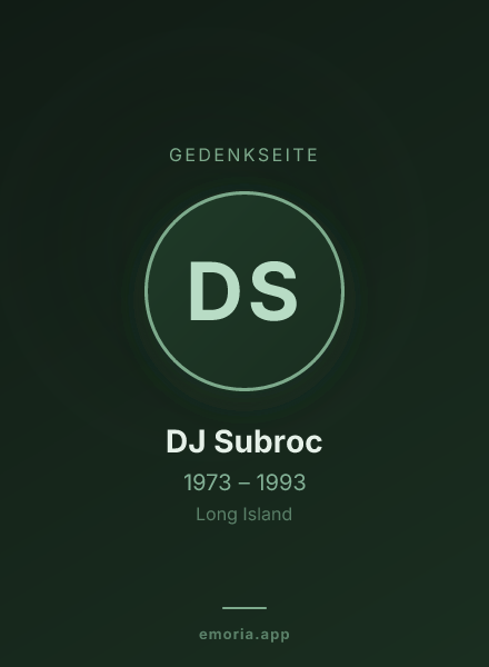 Gedenkportrait von DJ Subroc