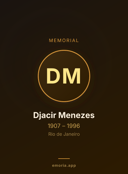 Memorial portrait of Djacir Menezes