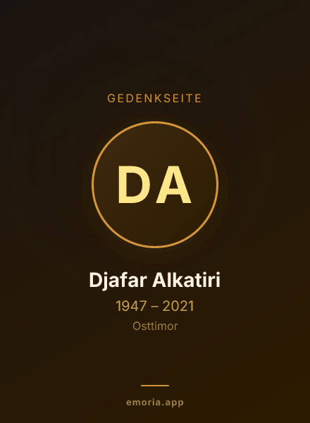 Gedenkportrait von Djafar Alkatiri