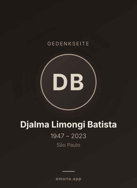 Gedenkportrait von Djalma Limongi Batista