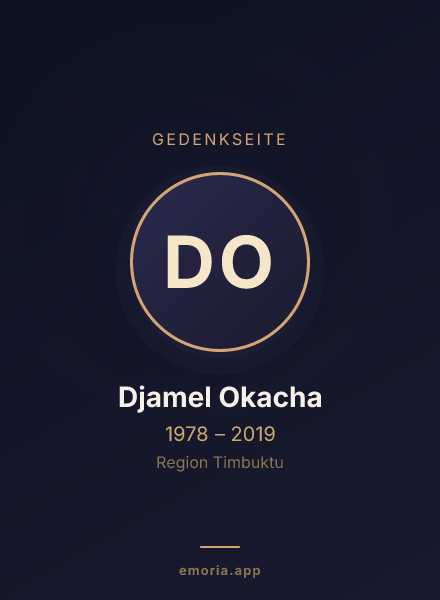 Gedenkportrait von Djamel Okacha