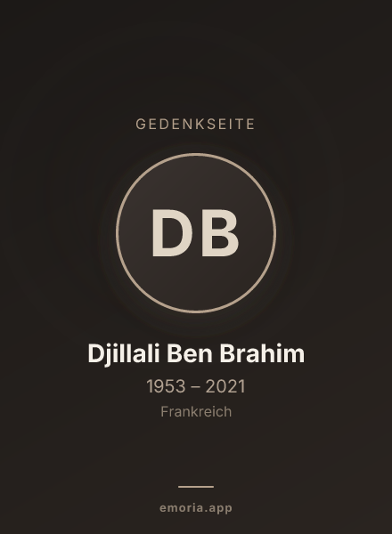 Gedenkportrait von Djillali Ben Brahim