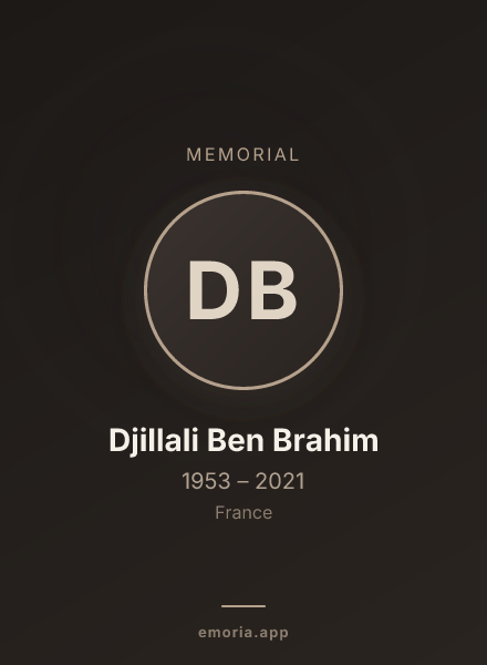 Memorial portrait of Djillali Ben Brahim