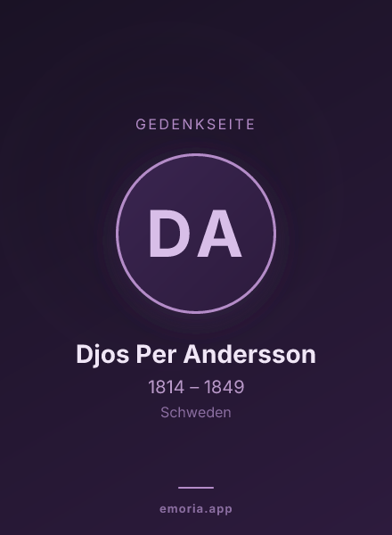 Gedenkportrait von Djos Per Andersson