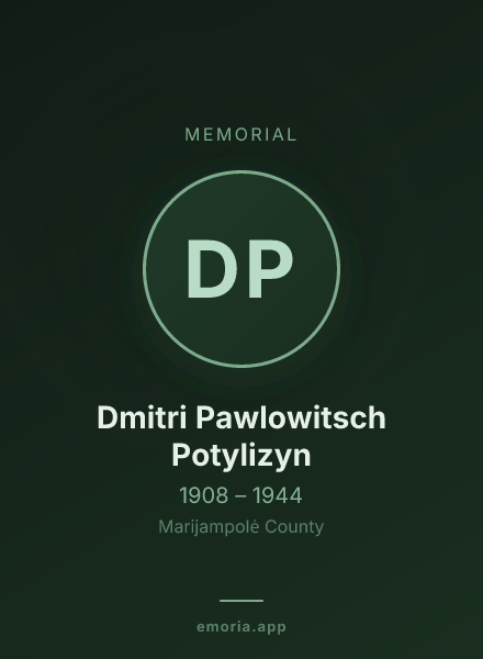 Memorial portrait of Dmitri Pawlowitsch Potylizyn