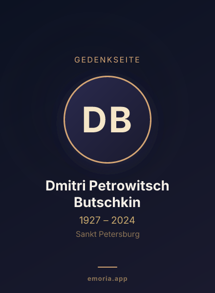 Gedenkportrait von Dmitri Petrowitsch Butschkin