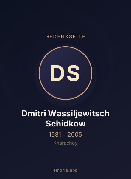 Gedenkportrait von Dmitri Wassiljewitsch Schidkow