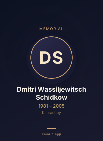 Memorial portrait of Dmitri Wassiljewitsch Schidkow