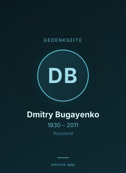Gedenkportrait von Dmitry Bugayenko