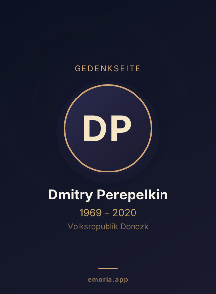 Gedenkportrait von Dmitry Perepelkin