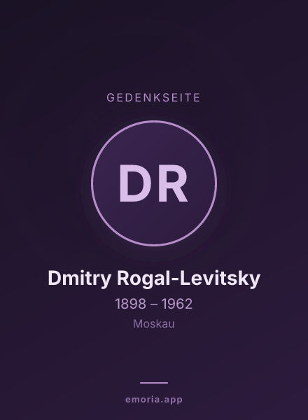 Gedenkportrait von Dmitry Rogal-Levitsky