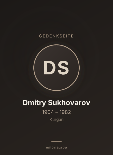 Gedenkportrait von Dmitry Sukhovarov
