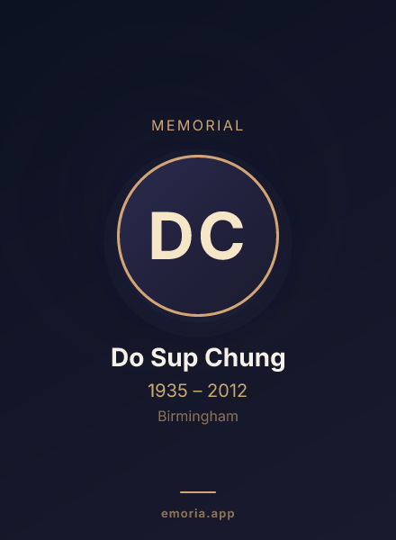 Memorial portrait of Do Sup Chung