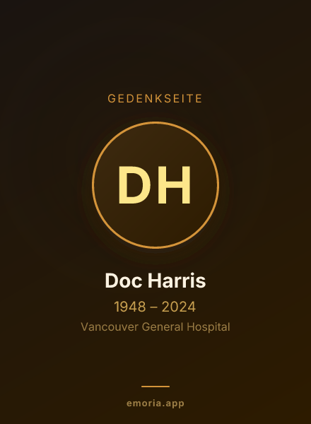 Gedenkportrait von Doc Harris