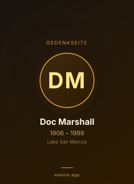 Gedenkportrait von Doc Marshall