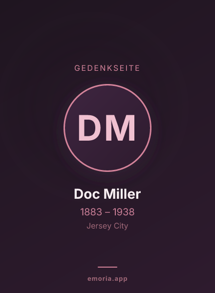 Gedenkportrait von Doc Miller