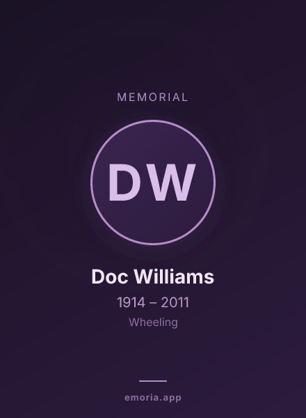 Memorial portrait of Doc Williams