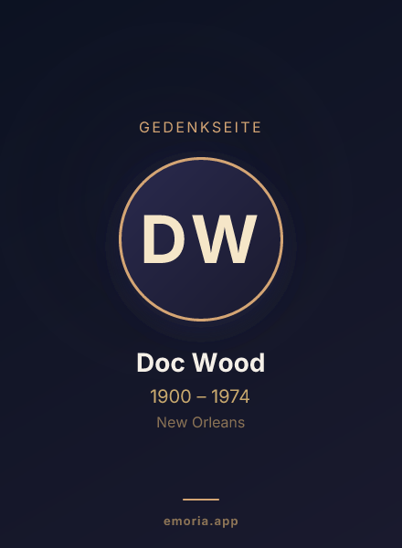 Gedenkportrait von Doc Wood