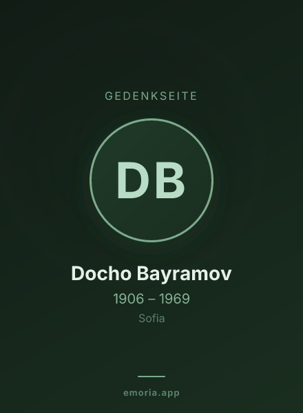 Gedenkportrait von Docho Bayramov