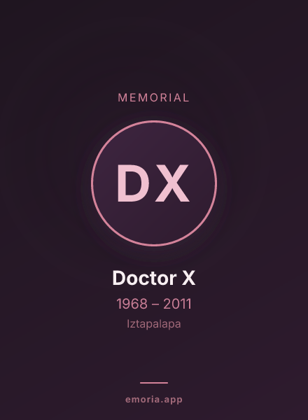 Memorial portrait of Doctor X