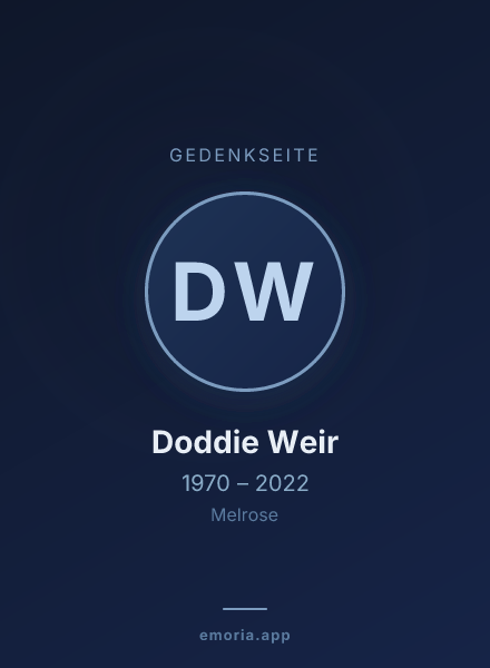 Gedenkportrait von Doddie Weir