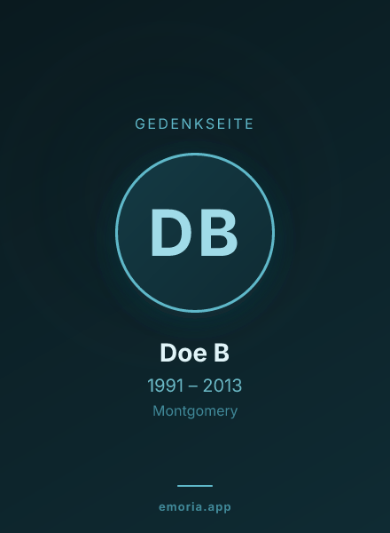 Gedenkportrait von Doe B