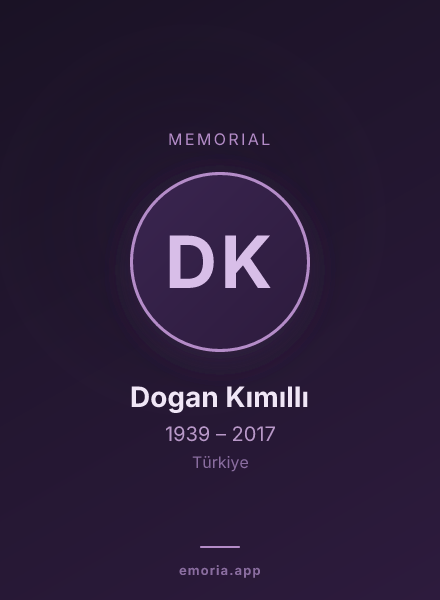 Memorial portrait of Dogan Kımıllı