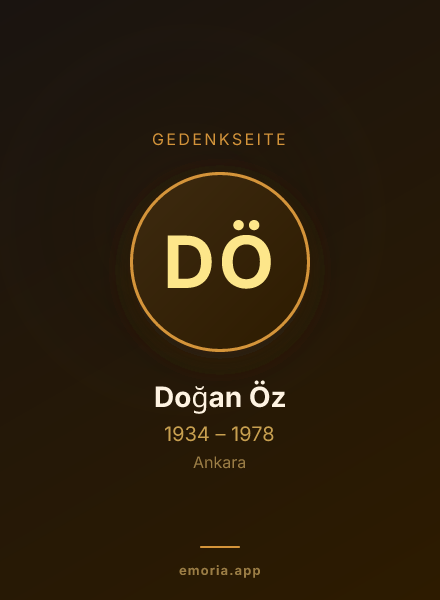 Gedenkportrait von Doğan Öz