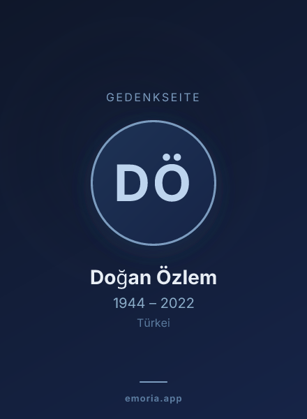 Gedenkportrait von Doğan Özlem
