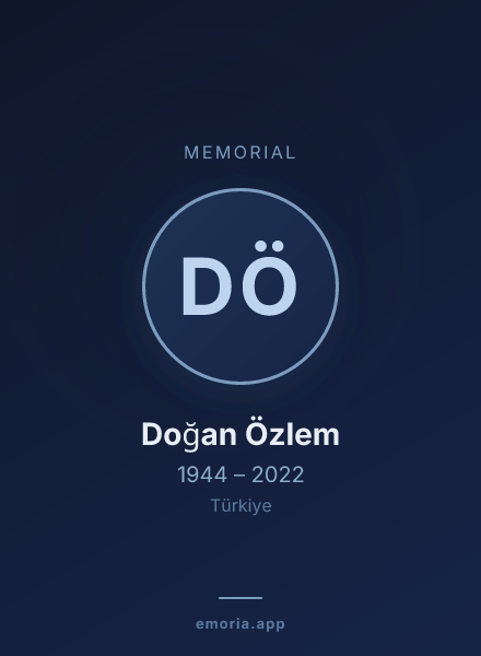 Memorial portrait of Doğan Özlem
