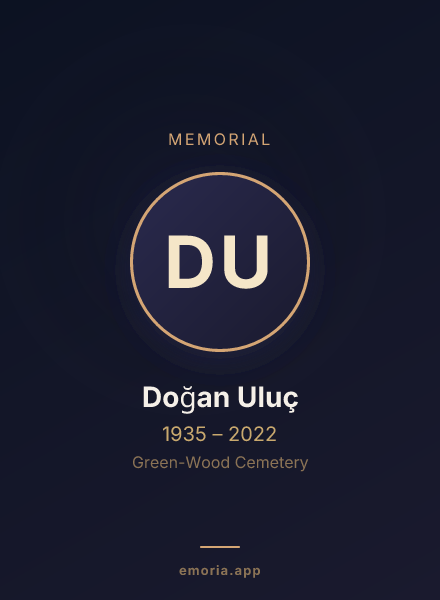 Memorial portrait of Doğan Uluç