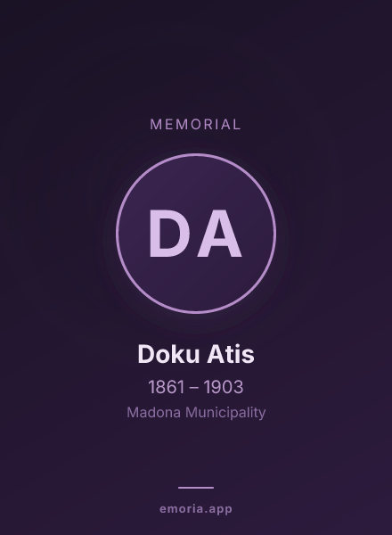 Memorial portrait of Doku Atis
