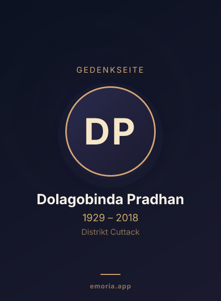 Gedenkportrait von Dolagobinda Pradhan