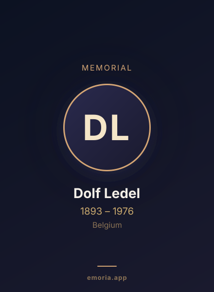 Memorial portrait of Dolf Ledel