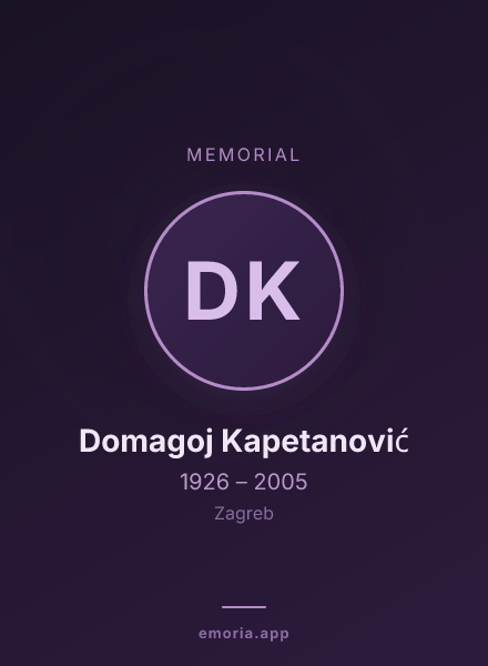 Memorial portrait of Domagoj Kapetanović